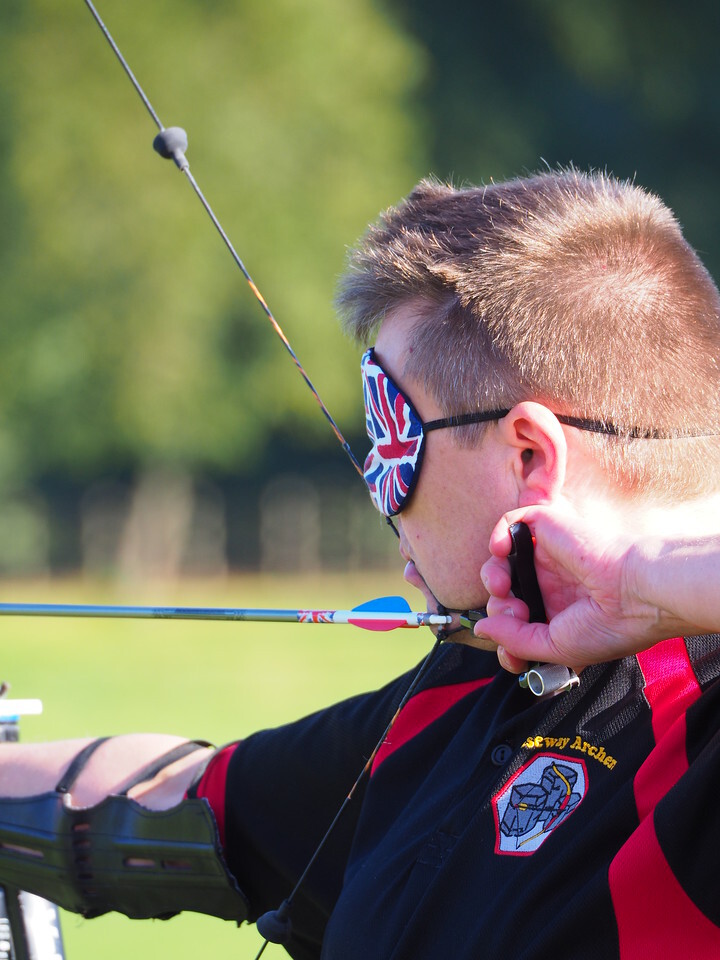 Visually impaired archer